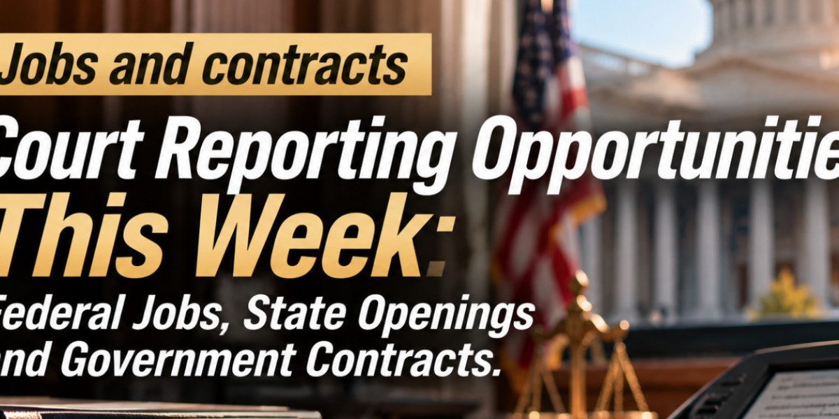 Court Reporting Opportunities This Week